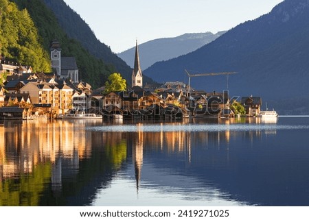 Similar – Image, Stock Photo View of Hallstatt, Austria