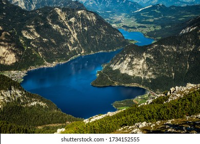 Hallstatt Lake (Hallstätter See) As Seen From Dachstein Mountain