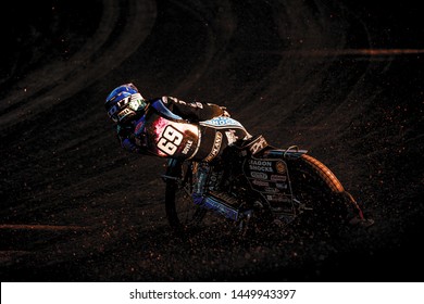 HALLSTAVIK, SWEDEN, JULY 6, 2019: Jason Doyle (AUS) At The Speedway GP In Hallstavik And HZ Bygg Arena.