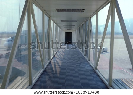 hallway of airport