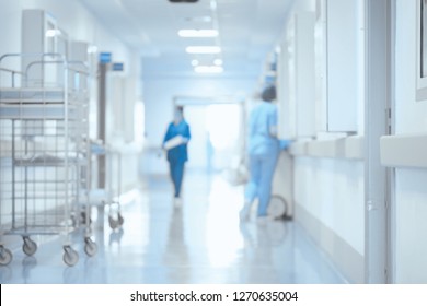 Hallway Clinic Specialists medical blurred background