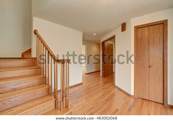 Hallway Interior Hardwood Floor View Wooden Stock Photo Edit Now