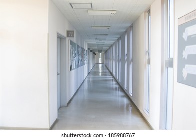 hallway of school building