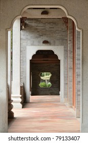 Hallway Of A Traditional Chinese Home / House