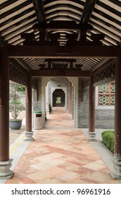 Hallway Of A Traditional Chinese Home / House