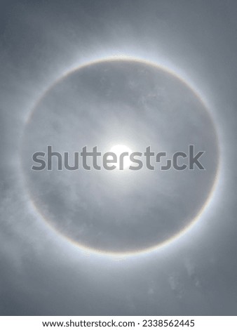 The halo, or helo, was taken during midday.