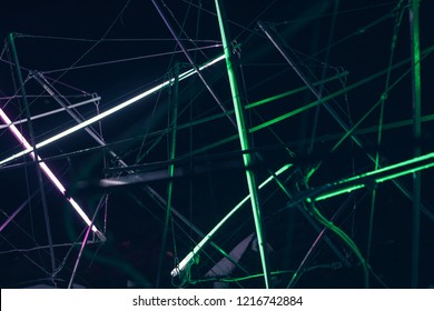 Halogen or led light lamps elements pack for night party or game design. Neon light tubes.  - Powered by Shutterstock - Get 15% off with code: PIKWIZARD15