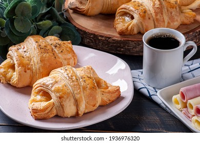 Ham And Cheese Stuffed Croissant