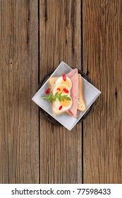 Ham And Egg Open Faced Sandwich