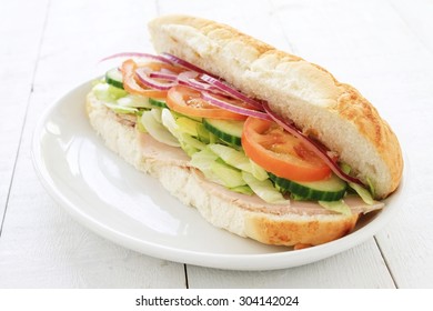 ham salad sub sandwich baton