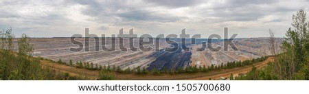Similar – Image, Stock Photo Hambach open pit mine, windmills