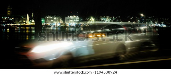 Hamburg\
Fast Car house window holiday taxi houses\
light