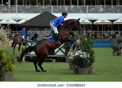 Hamburg, Germany, 26. May 2022, Marcus Ehning (GER) On Stargold, Equestrian, German Spring And Dressage Derby 2022, Show Jumping, Champions Tour