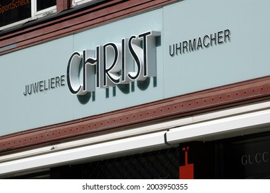 Hamburg, Germany - April 3, 2005: Christ Jeweler And Watchmaker Shop In Hamburg, Germany