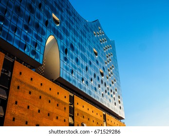 HAMBURG, GERMANY - CIRCA MAY 2017: Elbphilharmonie concert hall designed by Herzog and De Meuron, hdr