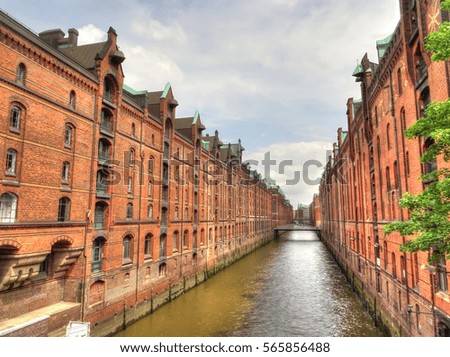 Similar – Image, Stock Photo Port of Hamburg at sunset