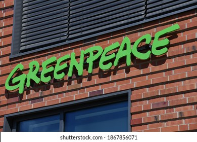 Hamburg, Germany - May 28, 2020: Headquarters of Greenpeace in Hamburg, Germany - Greenpeace is a non-governmental environmental organization