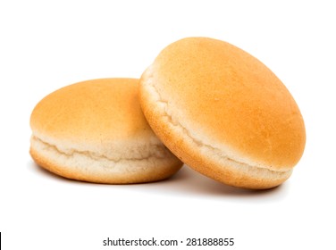 Hamburger Buns On A White Background