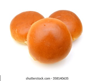 Hamburger Buns On White Background 