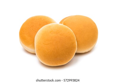 Hamburger Buns On A White Background