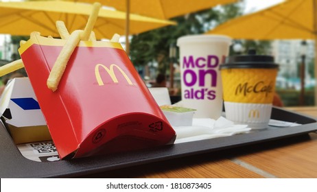 Hamburger French Fries Coffee Coca Cola Stock Photo 1810873405 ...