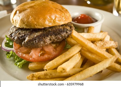 Hamburger And Fries