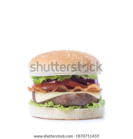 Similar – Image, Stock Photo real cheeseburger