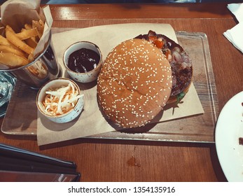 Hamburger Set ,sizzler Restuarant 