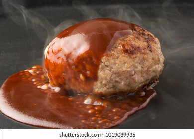 Hamburger Steak With Demi Glace Sauce