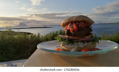 A Hamburger With A View Of The Helgeland Coast