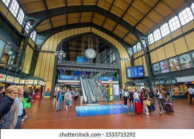 Hamburg/Germany - 8/10/2019: Hamburg Central Station