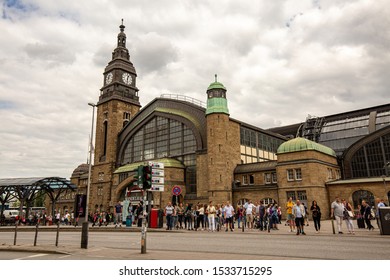 Hamburg/Germany - 8/10/2019: Hamburg Central Station