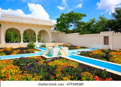 HAMILTON, NZ - FEBRUARY 25, 2015: Indian Char Bagh Garden In Hamilton Gardens. 