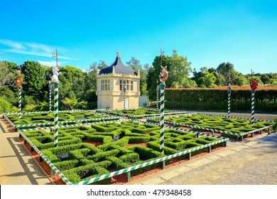 HAMILTON, NZ - FEBRUARY 25, 2015: Tudor Garden In Hamilton Gardens.