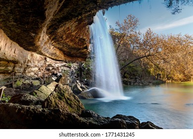 Hamilton Pool Waterfall In Texas