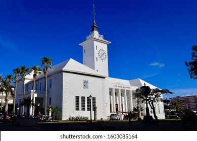 Hamilton,Bermuda/December 27,2019：The City Hall&art Center Of The Hamilton.