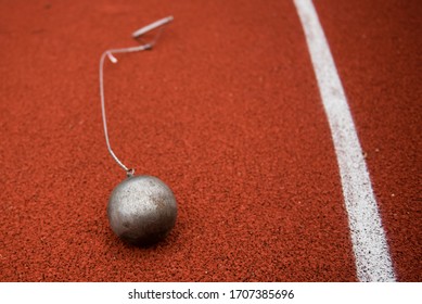 Hammer one the stadium, track and field equipment - Powered by Shutterstock