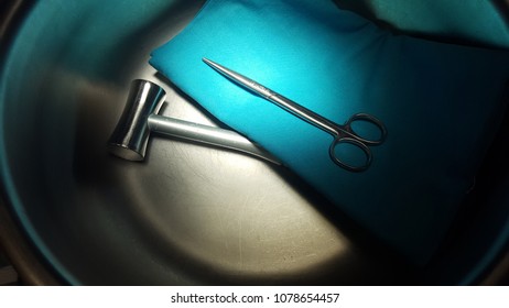 Hammer And Scissors; Instruments In Surgery