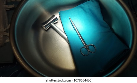 Hammer And Scissors; Instruments In Surgery