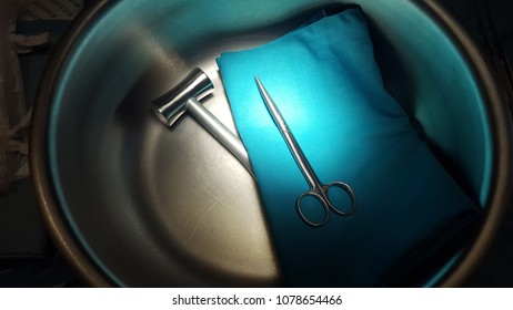 Hammer And Scissors; Instruments In Surgery