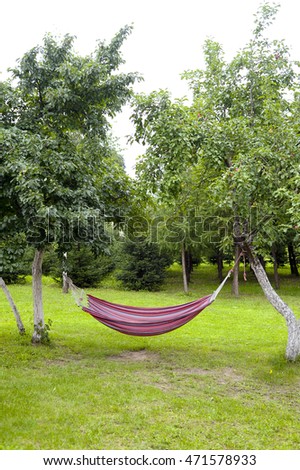 Similar – Empty textile hammock