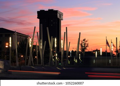 Hammond Tower At Sunset Springfield Mo.