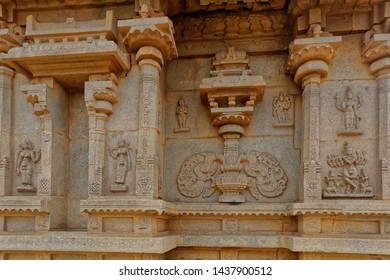 Hampi Karnataka India Jun 9 2019 This Ruined Temple Complex Is Well Known For Its Thousands Of Carvings And Inscriptions, Its Elaborate Frescoes Depicting Hindu Theosophy