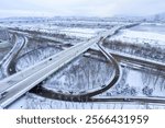 Han River filled with snow and ice and yanghwa bridge