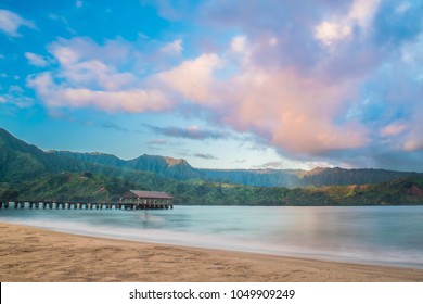 Hanalei Pier Sunrise - Kauai, Hawaii