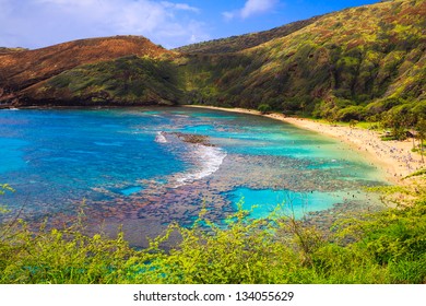 Hanauma Bay, Oahu, Hawaii - Known For Snorkeling