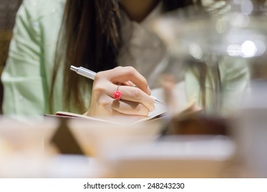 with hand