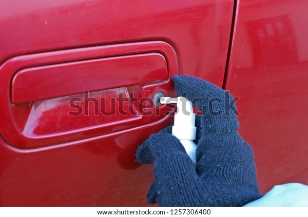 Hand Antifreeze Balloon Defrost Frozen Car Stock Photo Edit