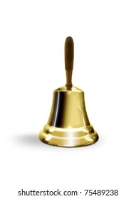 Hand Bell Isolated On White Background Stock Photo 75489238 | Shutterstock