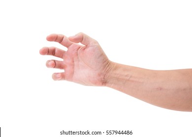 Close Hand Holding Something Like Bottle Stock Photo (Edit Now) 1712435071